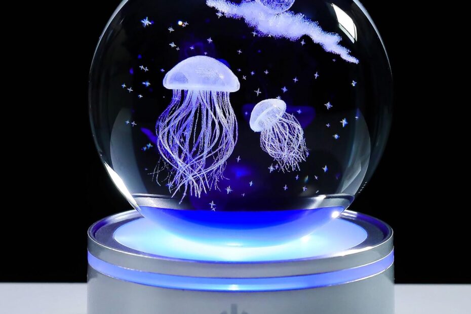 Illuminate Your Space: The Movdyka 3D Crystal Ball Jellyfish Night Light Review
