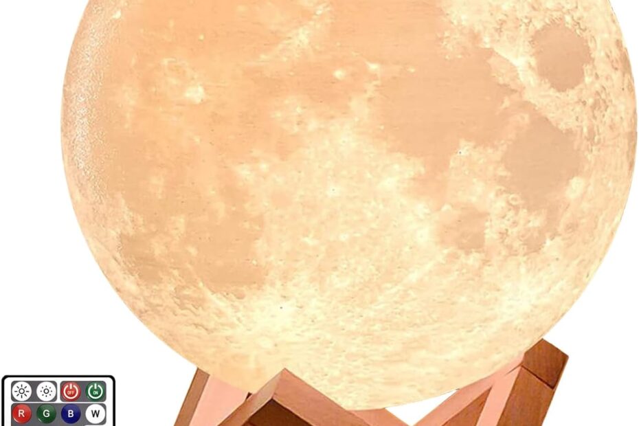 Illuminate Your Space: The Ultimate Review of the 7.1" Moon Lamp with 16 Colors
