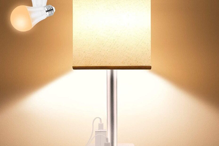 Illuminate Your Space: Yostyle Table Lamp with USB Ports and Alarm Clock