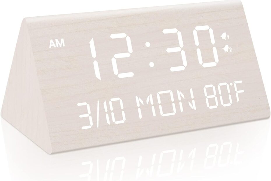 Kogonee Wooden Digital Alarm Clock: Your Ultimate Sleep Companion!