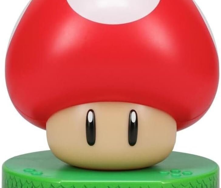 Level Up Your Kids' Sleep with the Paladone Super Mario Bros Mushroom Alarm Clock!