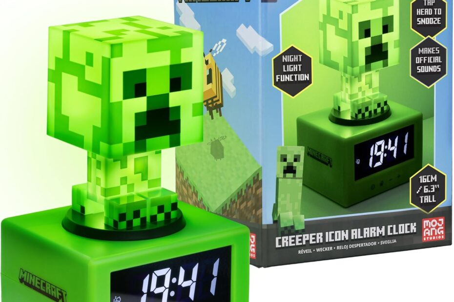 Level Up Your Room: The Ultimate Minecraft Creeper Alarm Clock Review!