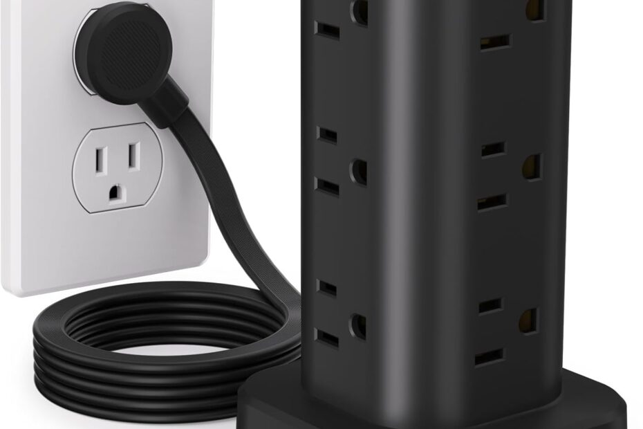 Maximize Connectivity: The Ultimate Power Strip Tower with USB Ports for Every Space!