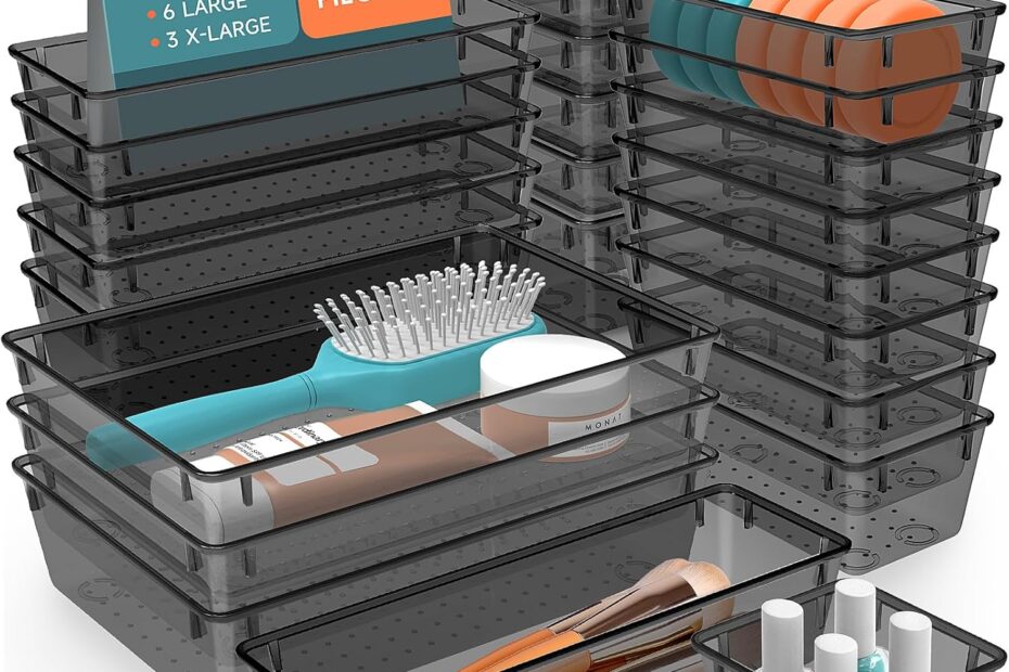 Maximize Your Space: Review of the 25 PCS Plastic Drawer Organizer Set