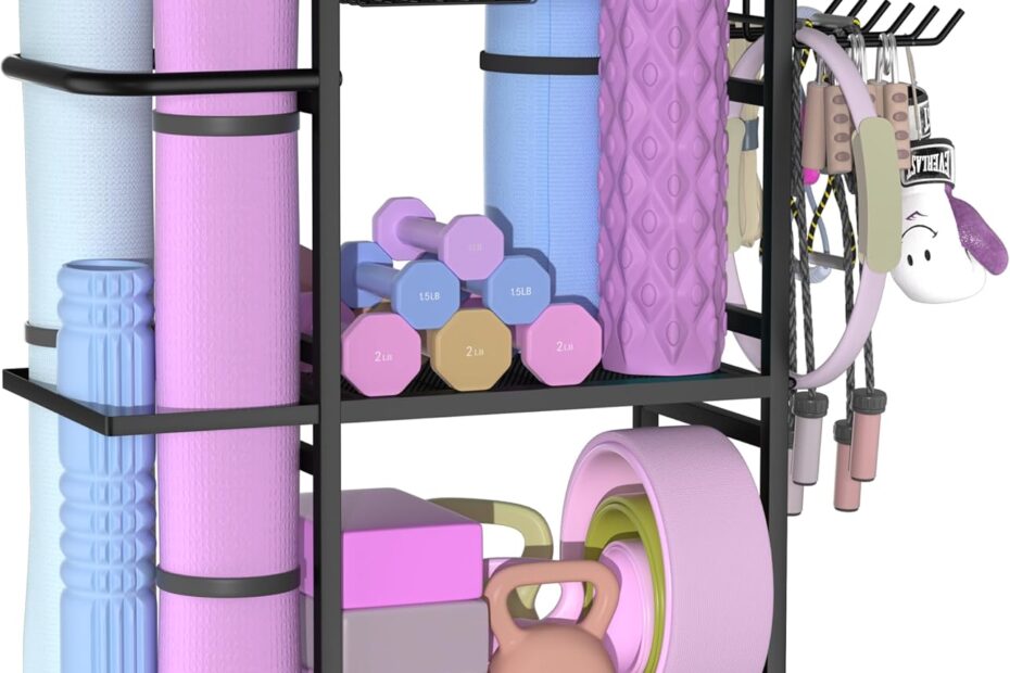 Maximize Your Space: The Ultimate 3-Tier Home Gym Storage Rack for Yoga Enthusiasts