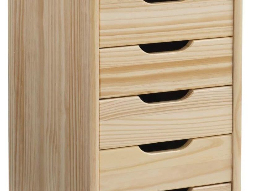 Organize in Style: Linon Cary Natural Six Drawer Roll Cart Review