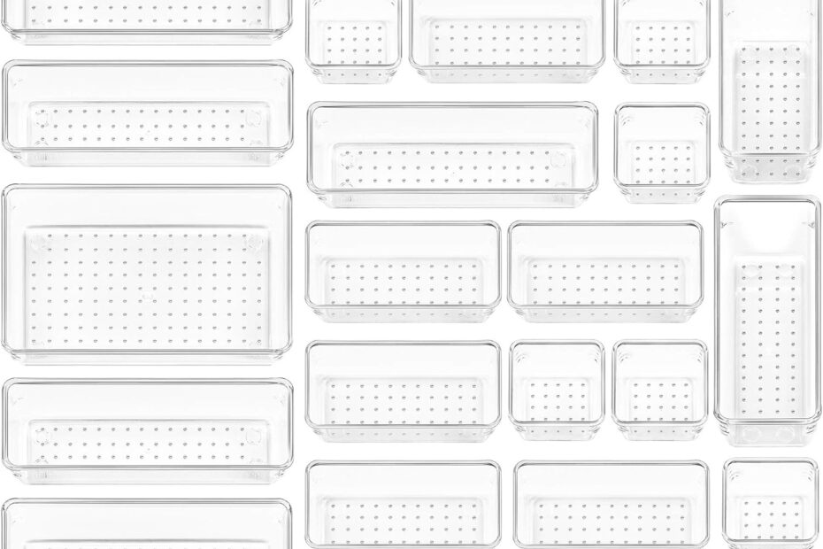 Organize in Style: Review of the Vtopmart 25 PCS Clear Plastic Drawer Organizers