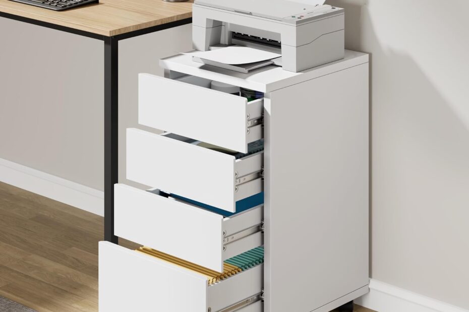 Organize in Style: The Versatile 4-Drawer Rolling Storage Chest for Your Home Office