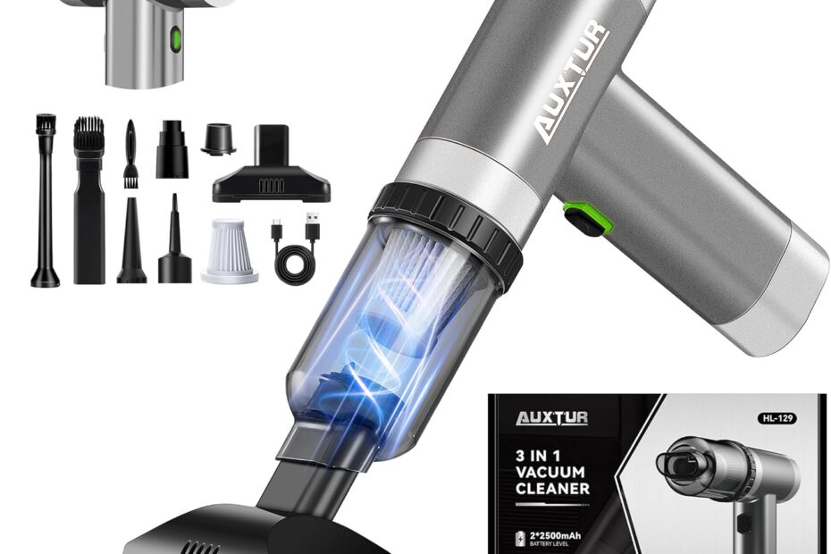 Power Up Your Clean: The Ultimate 3-in-1 Portable Mini Vacuum for Computers!
