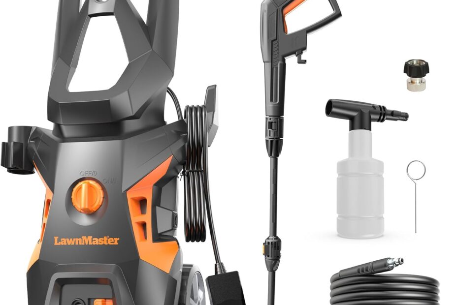 Power Up Your Cleaning: LawnMaster LT306 Electric Pressure Washer Review