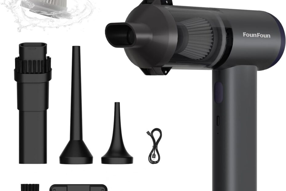 Powerful & Portable: The Ultimate 2-in-1 Handheld Car Vacuum for Pet Hair!