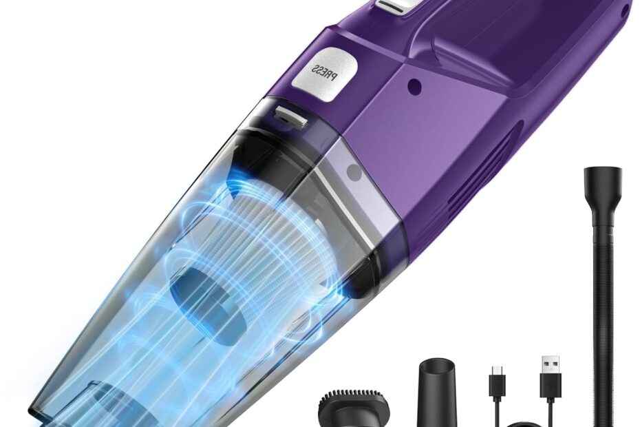 Powerful & Portable: The Ultimate Handheld Cordless Vacuum for Home and Car Cleaning