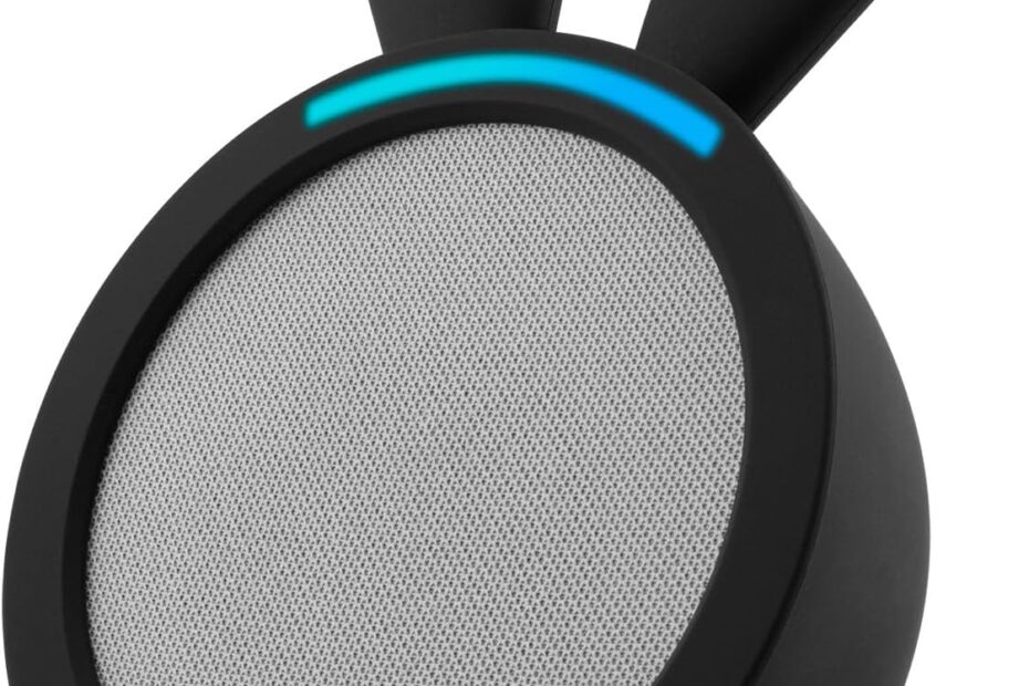 Protect Your Alexa Pop: The Stylish LEFXMOPHY Black Rabbit Silicone Case Review