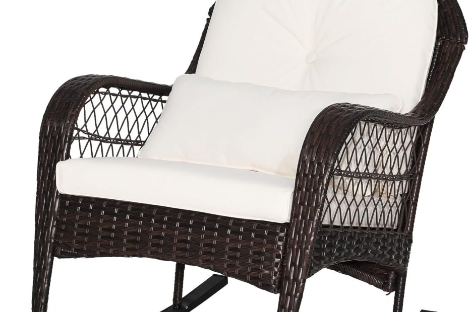 Relax in Style: MEDIMALL Outdoor Wicker Rocking Chair Review
