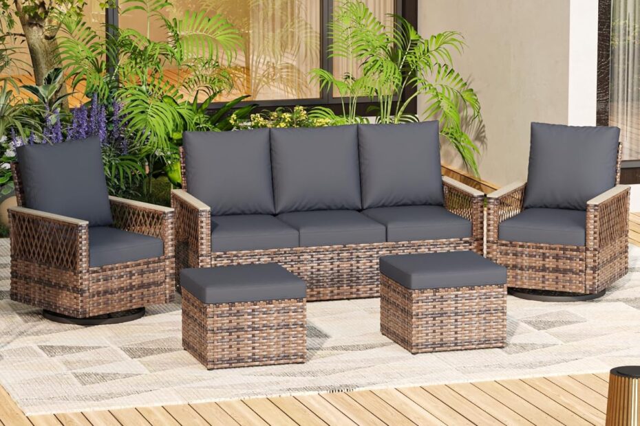 Relax in Style: MELLCOM 5-Piece Patio Furniture Set Review