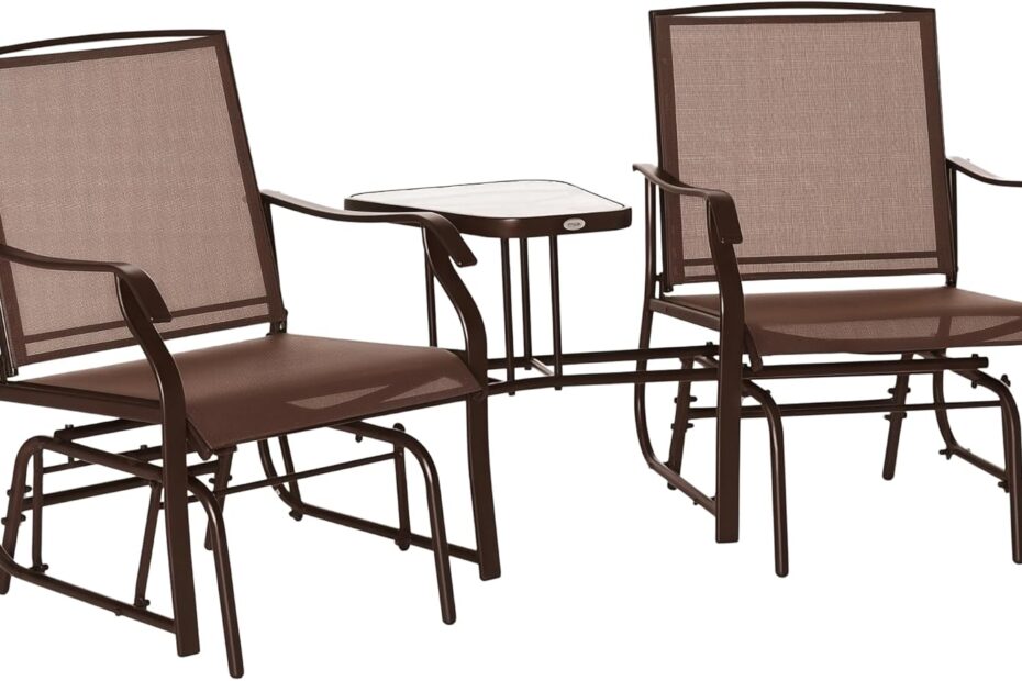 Relax in Style: Outsunny Outdoor Glider Chairs & Table Review