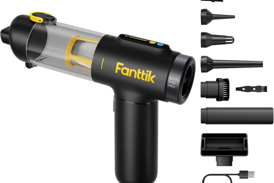 Rev Up Your Clean: Fanttik Slim V10 Mix Cordless Car Vacuum Review!