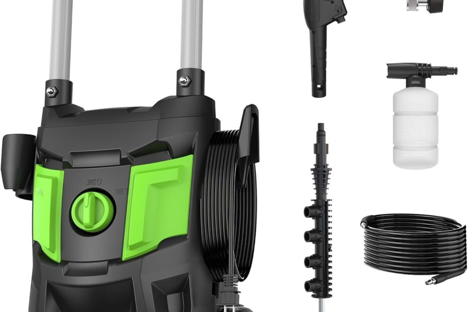 Rev Up Your Cleaning Game: Discover the Power of the 5000PSI Electric Pressure Washer!