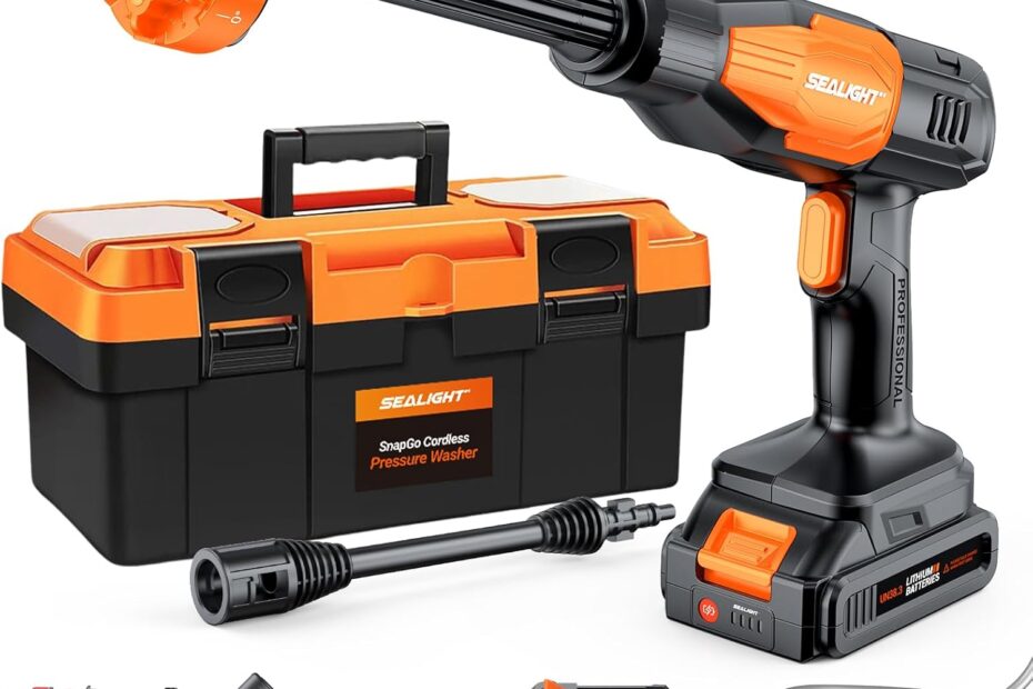 Rev Up Your Cleaning Game: SEALIGHT Cordless Pressure Washer Review