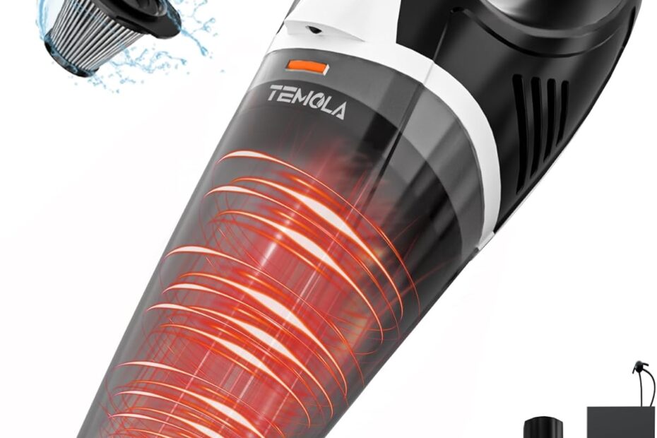 Rev Up Your Cleaning with the TEMOLA Cordless Handheld Vacuum: Ultimate Car and Home Companion!