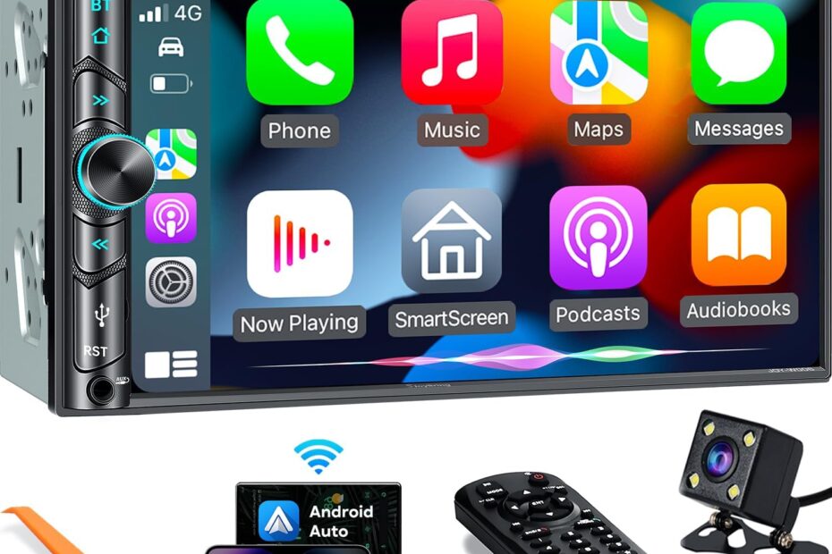 Rev Up Your Ride: Review of the Upgrade Wireless Double Din Car Stereo with Carplay & Android Auto