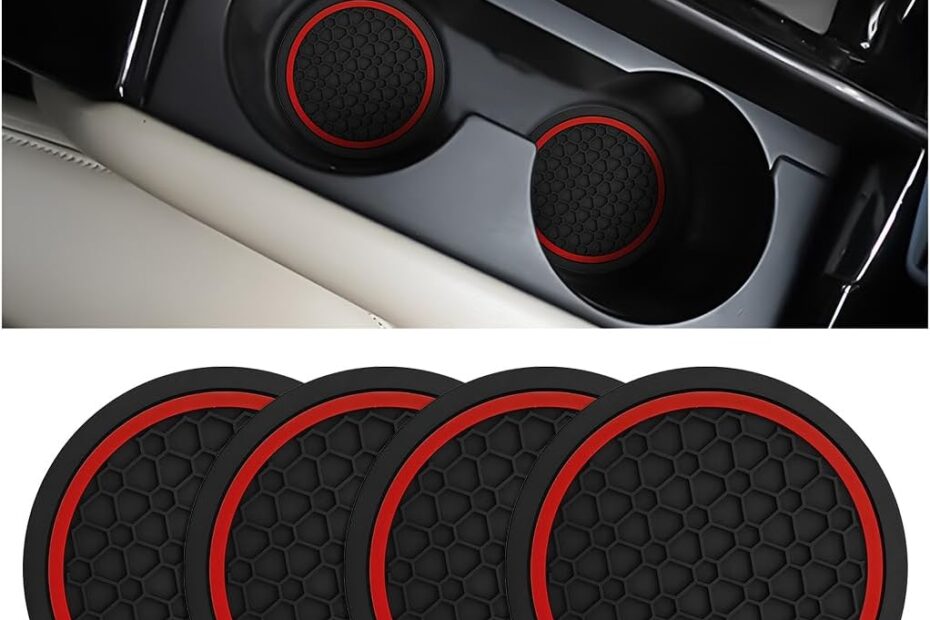Revamp Your Ride: Discover the Mandark 4PCS Car Cup Holder Coasters!