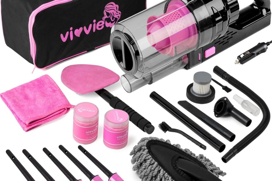 Revamp Your Ride: The Ultimate 14-Piece Car Cleaning Detailing Kit for Women
