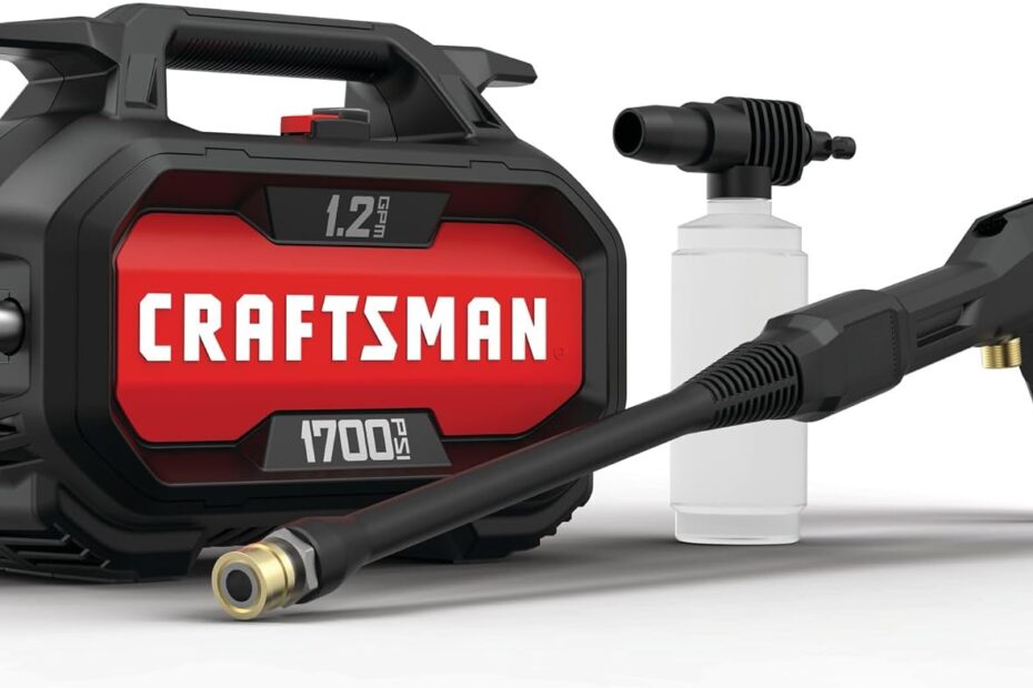 Revitalize Your Cleaning Routine: CRAFTSMAN 1700-PSI Electric Pressure Washer Review