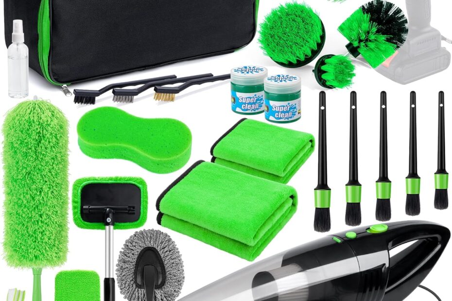 Revive Your Ride: The Ultimate 34pcs Car Cleaning Detailing Kit Review!