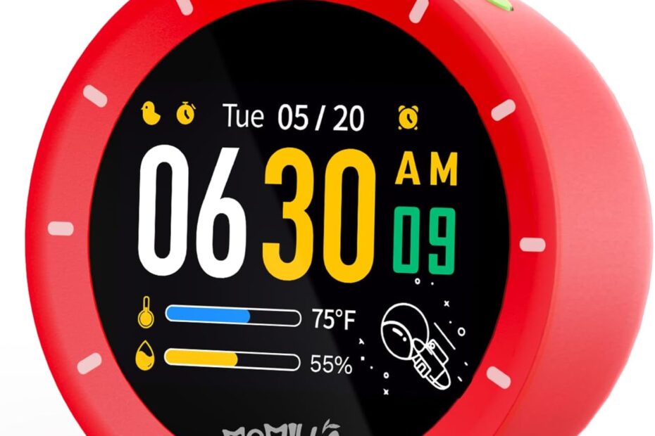 Rise and Shine: The Ultimate Colorful Alarm Clock for Heavy Sleepers!