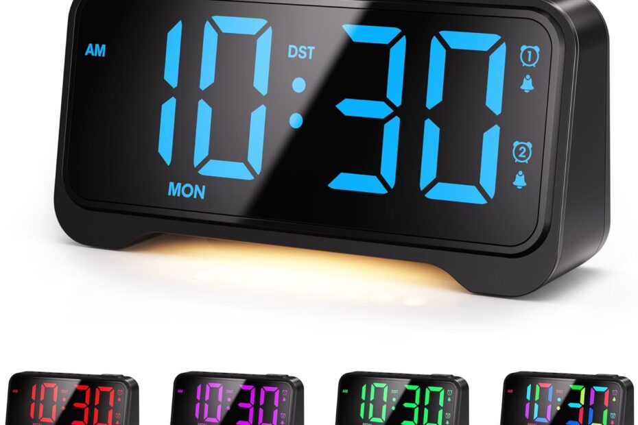 Rise and Shine: The Ultimate Mesqool Super Loud Alarm Clock Review for Heavy Sleepers