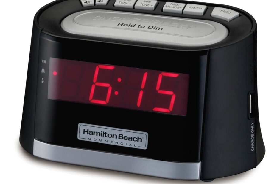Rise and Shine: The Ultimate Review of Hamilton Beach Commercial Alarm Clock with USB Charging