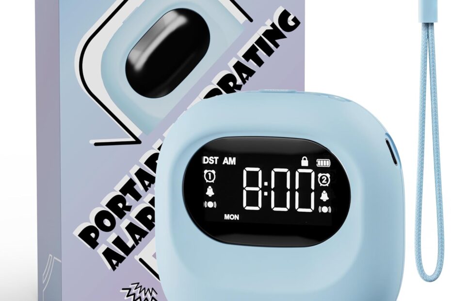 Rise and Shine: The Ultimate Vibrating Alarm Clock for Heavy Sleepers!