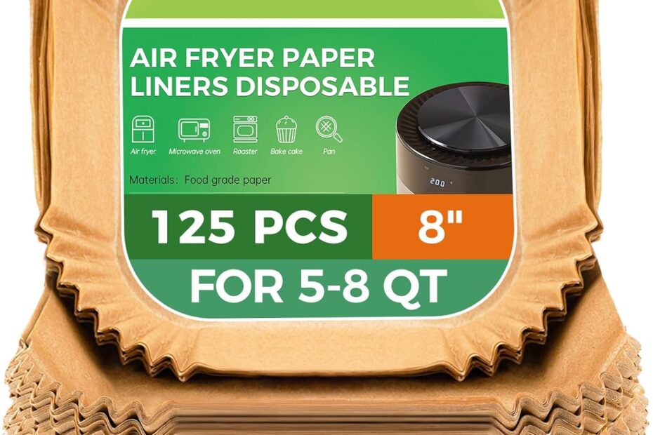 Savor Convenience: 125 Pcs Non-Stick Air Fryer Liners Reviewed!