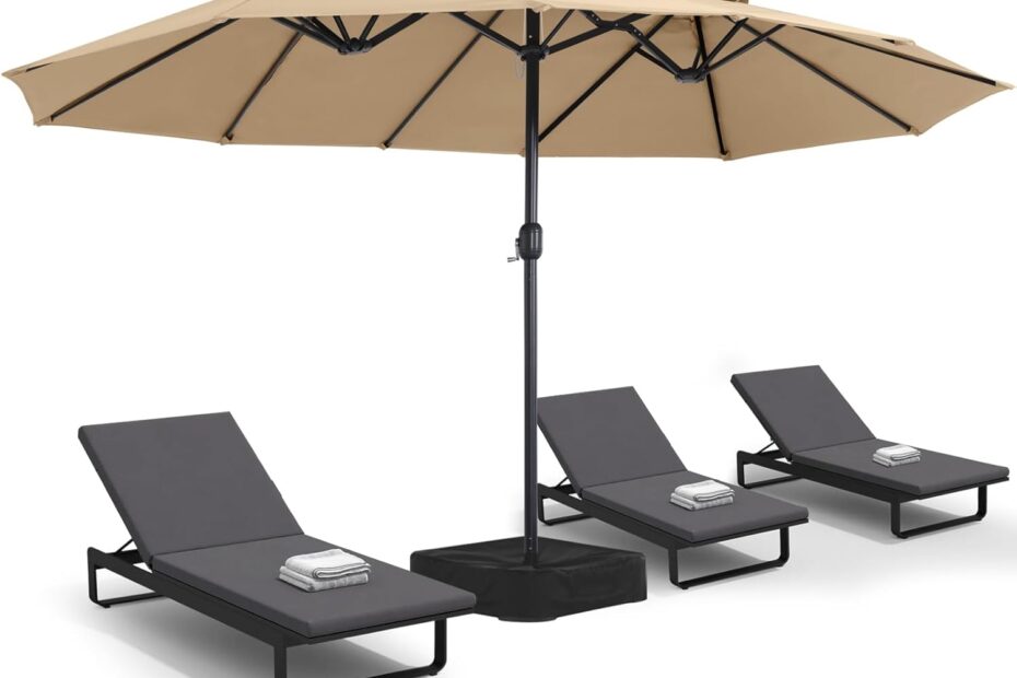 Shade in Style: A Comprehensive Review of the MASTERCANOPY 15FT Double Sided Patio Umbrella