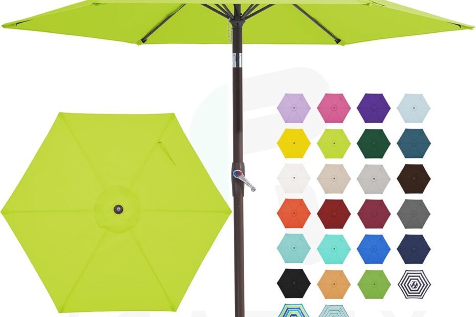 Shade in Style: JEAREY 7.5FT Patio Umbrella Review for Your Outdoor Oasis