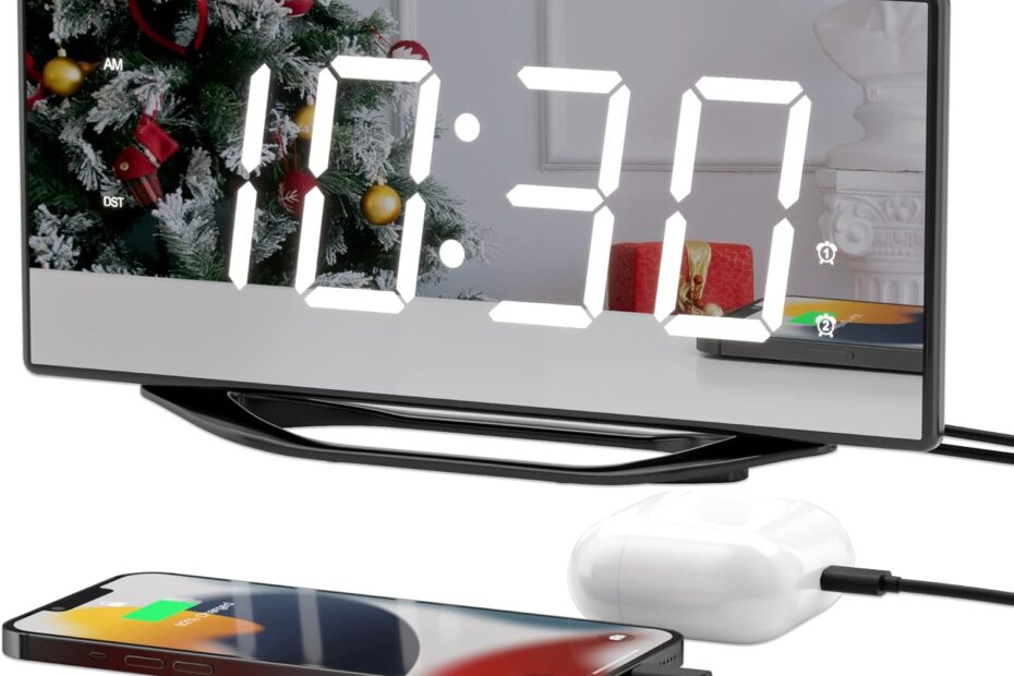 Sleek & Functional: The Ultimate Review of the 8.7" Mirror Digital Alarm Clock