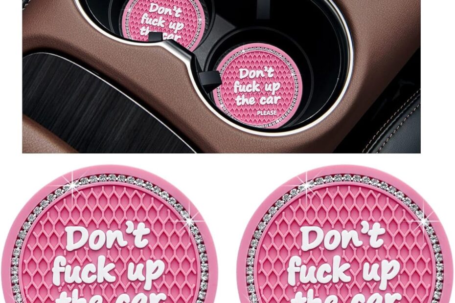 Sparkle on the Road: Ziciner Bling Car Cup Holder Coasters Review