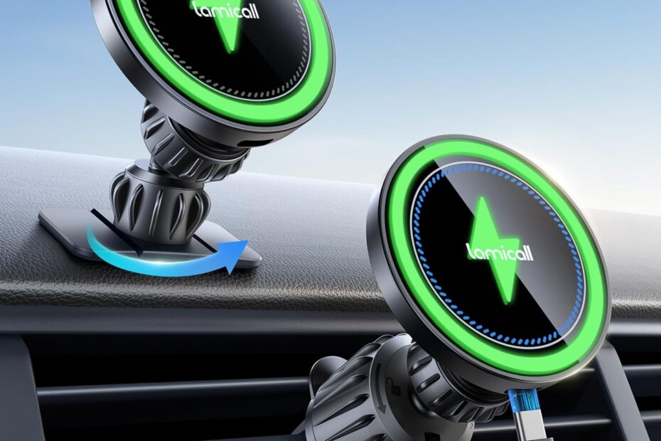 Stay Charged on the Go: Lamicall 15W MagSafe Car Mount Charger Review