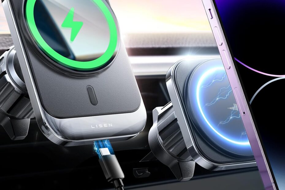 Stay Charged on the Go: LISEN MagSafe Car Mount Charger Review