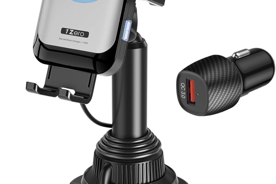 Stay Charged on the Go: Review of the 1Zero Auto Clamping Wireless Car Charger!