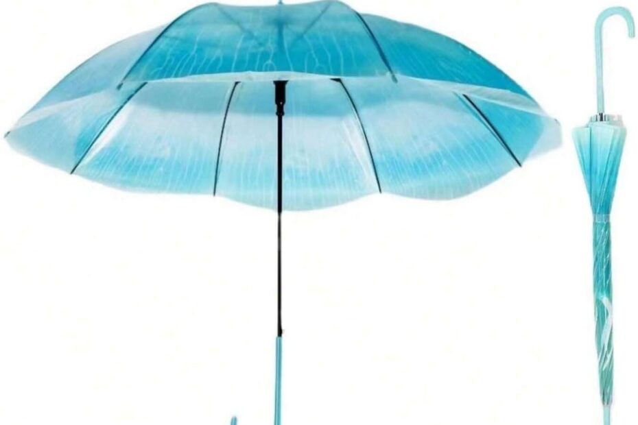 Stay Chic in the Rain: A Review of the Jellyfish Transparent Umbrella!