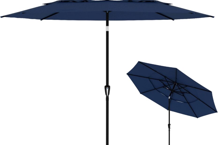 Stay Cool and Covered: MOUMON 15x9 Ft Patio Umbrella Review