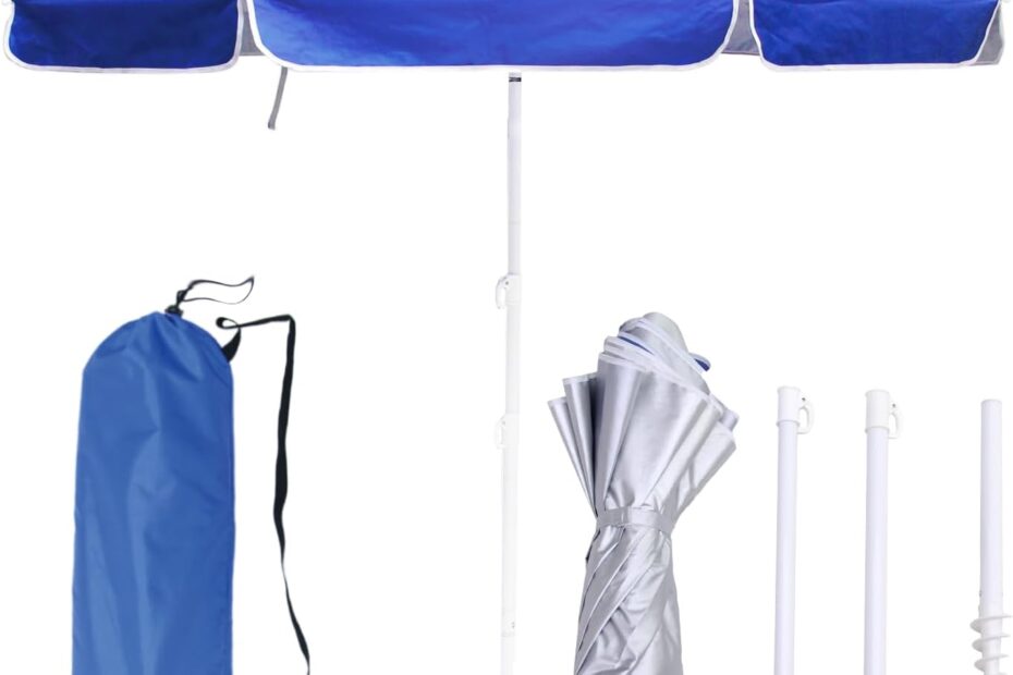 Stay Cool and Protected: The Ultimate 6.5ft Beach Umbrella Review!