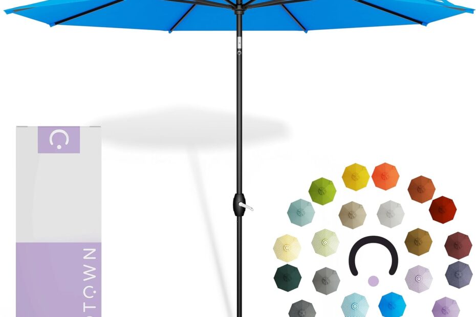Stay Cool and Stylish: Midtown Umbrellas 9 Ft UV-Proof Patio Umbrella Review