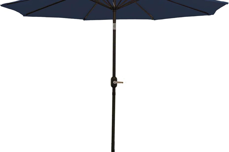 Stay Cool and Stylish: Sunnydaze 9 ft Navy Patio Umbrella Review