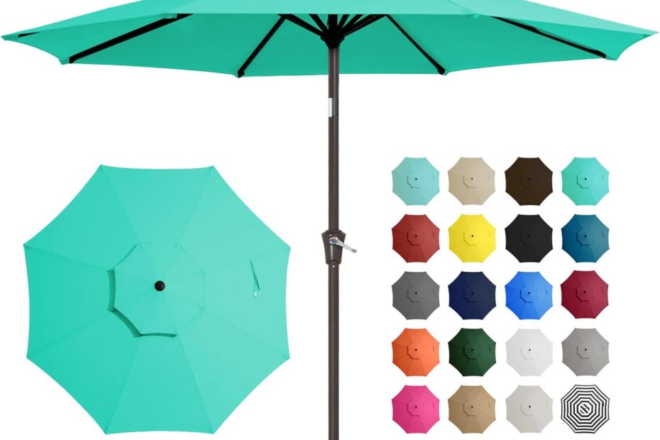 Stay Cool and Stylish: The JEAREY 9' Patio Umbrella Review