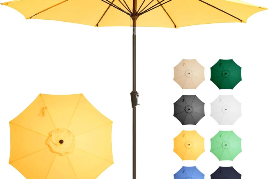 Stay Cool in Style: Ayge 9FT UV Resistant Patio Umbrella Review