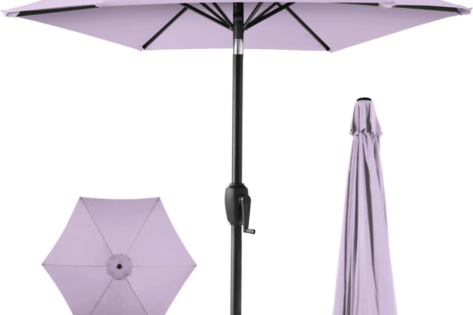 Stay Cool in Style: Best Choice Products 7.5ft Lavender Patio Umbrella Review