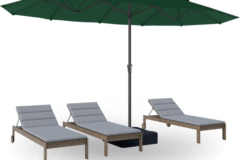 Stay Cool in Style: Review of the PatioKingdom 15FT Double-Sided Umbrella